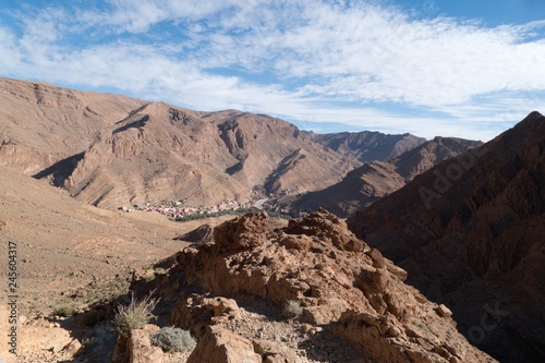 beautiful desert landscape of Todra Gorge in high atlas in morocco