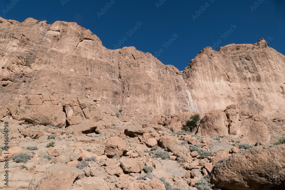 beautiful desert landscape of Todra Gorge in high atlas in morocco