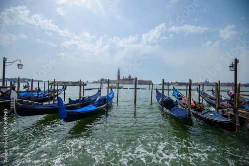 Gondolas at the Piazza San Marco, Venice, Italy © Denis Zaporozhtsev