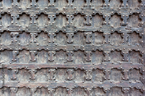 Pattern of old wooden door
