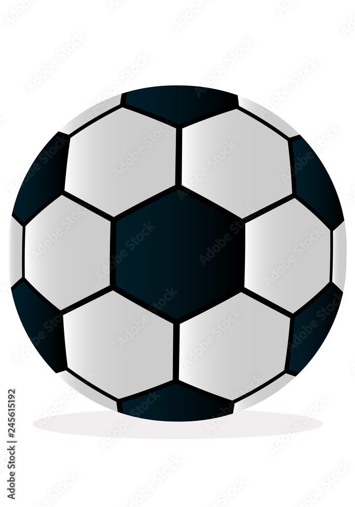 Vector illustration soccer ball on white background Vector illustration soccer ball on white background