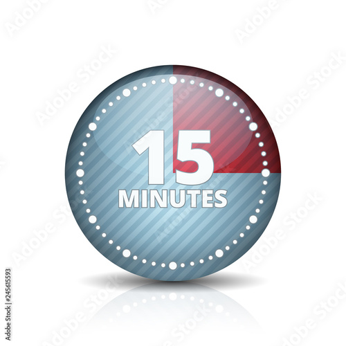 15 Minutes Time button illustration