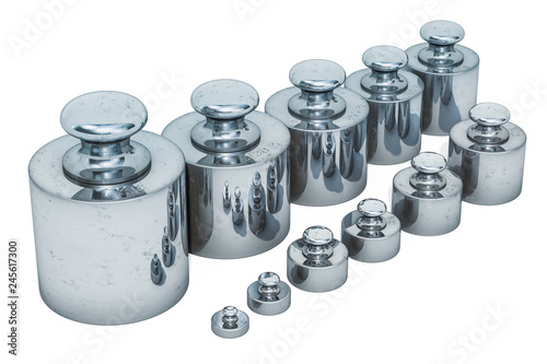 Weights Scale Calibration Set, 3D rendering photo