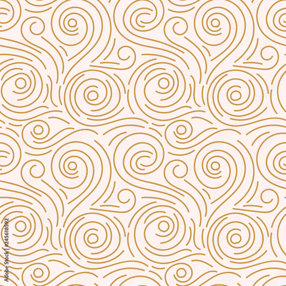 Abstract hand drawn doodle thin line wavy seamless pattern. Curly linear messy background. Vector illustration. Abstract hand drawn doodle thin line wavy seamless pattern. Curly linear messy background. Vector illustration.