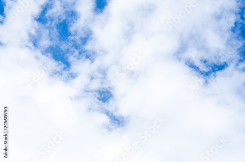 Cloudy blue sky background