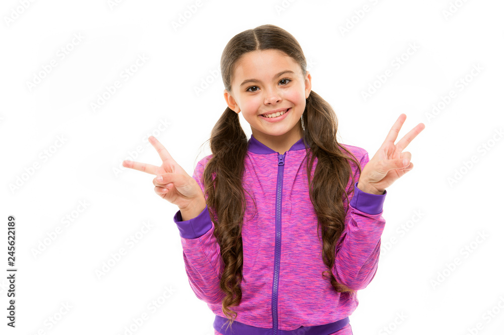 Kid fashion and sportswear. Small girl child. Hairdresser for kids. childrens day. Portrait of happy little child. childhood happiness. Family. Happy little girl with long hair. Moment of happiness Kid fashion and sportswear. Small girl child. Hairdresser for kids. childrens day. Portrait of happy little child. childhood happiness. Family. Happy little girl with long hair. Moment of happiness