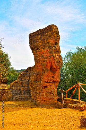 the way of the arcosolia valley of the temples of Agrigento Sicily Italy photo