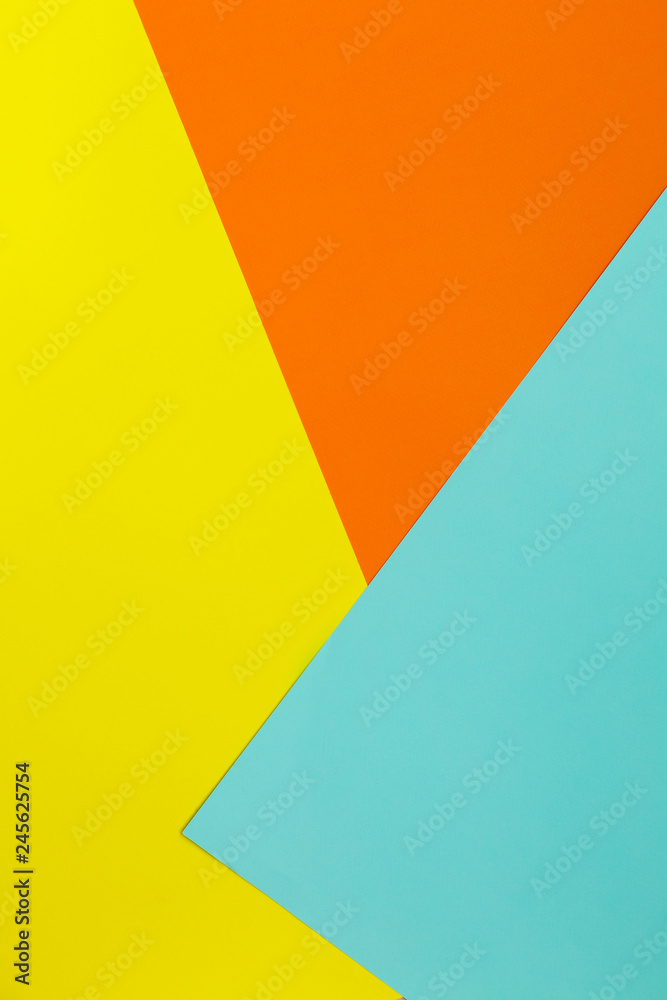 Soft Blue Yellow And Orange Background Colorful Texture Minimal Concept Creative Pop Art Bright Sweet Fashion Style Autumn Colors Stock Photo Adobe - Pop Art Iphone X Wallpaper