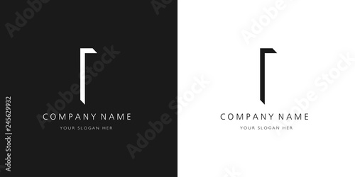 I logo letter design 