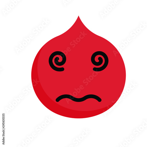 Flat sick vector icon