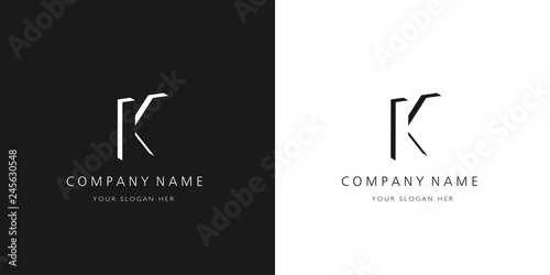 K logo letter design	