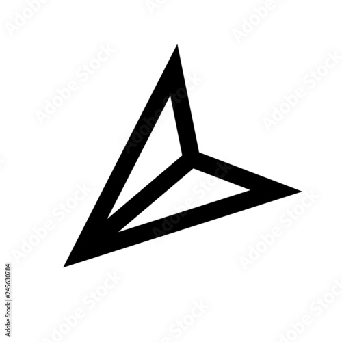 Outline Location vector icon