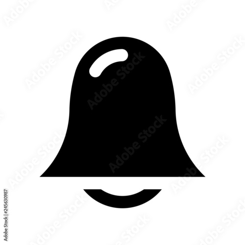 Glyph Alarm vector icon