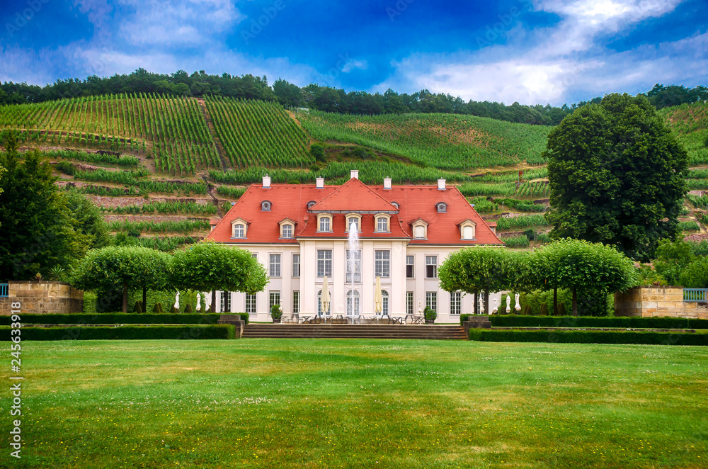 Schloss Wackerbarth in Radebeul bei Dresden, Sachsen