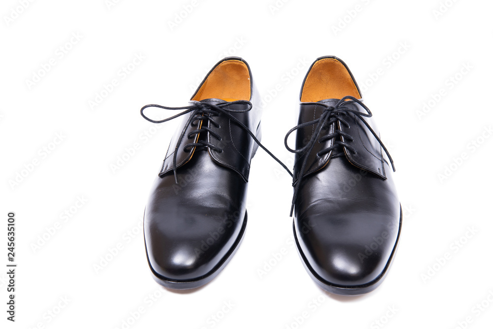 Black shoes isolated on white background