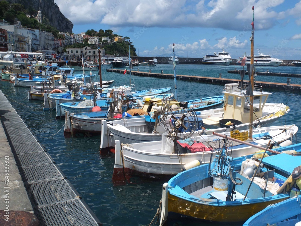 Obraz premium Marina Grande, Capri, Amalfi Coast, Italy