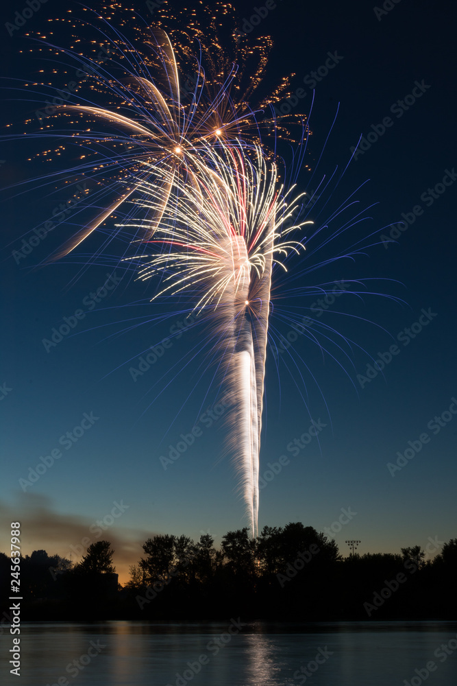 Fireworks on the Illinois River