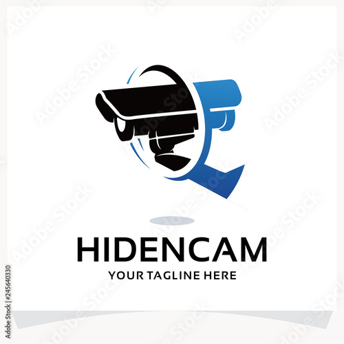 Hidden Camera Logo. CCTV Logo Design Template Inspiration
