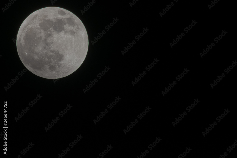 Fototapeta premium The Moon As Seen During 2019 Lunar Eclipse