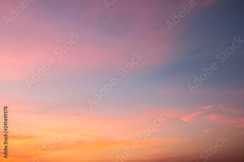 Sky in the pink, blue  and purple colors sky © feelartfeelant