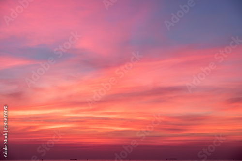 Sky in the pink, blue  and purple colors sky © feelartfeelant