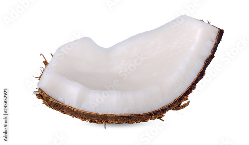 Coconut isolated on white with clipping path