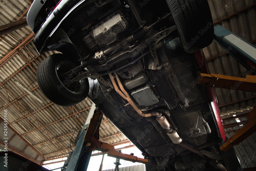 custom made wallpaper toronto digitalMechanic engineer use wrench to repair the car in the garage - Image