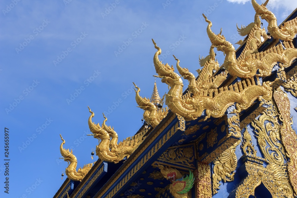 Beautiful Naga statue in Thai temples