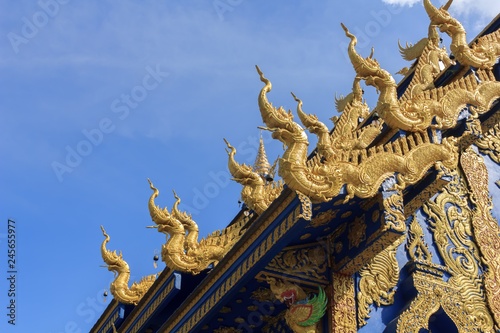 Beautiful Naga statue in Thai temples © thanavut