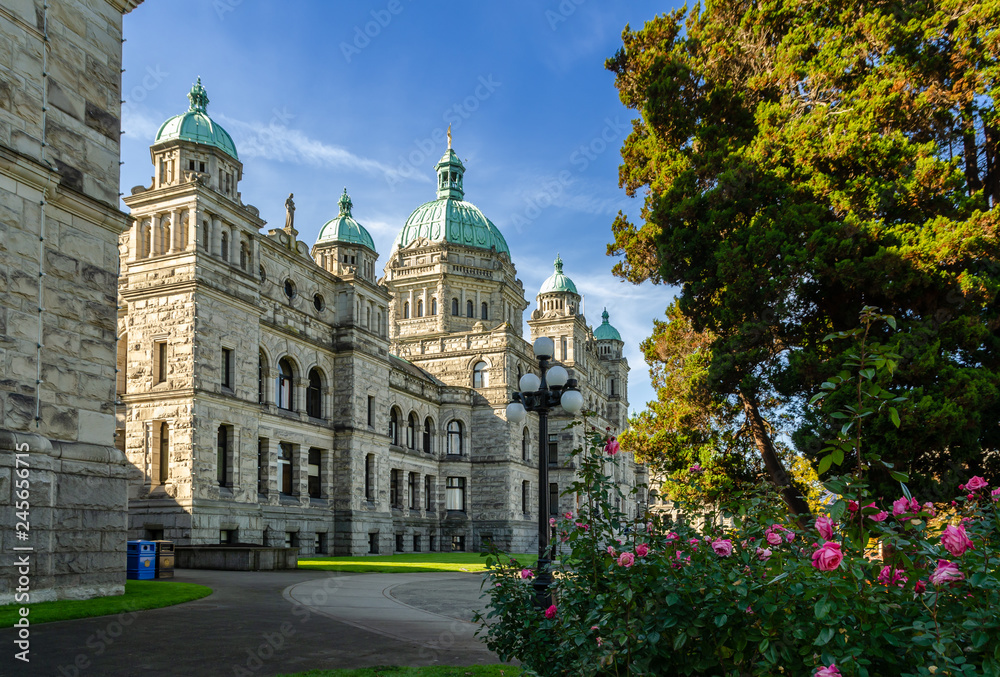British Columbia Parliament Buildings in Victoria, Canada