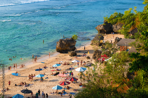 Fototapeta Naklejka Na Ścianę i Meble -  View from the top of Padang Padang beach, Bali, Indonesia