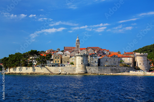View of Korcula old town, Croatia © donyanedomam