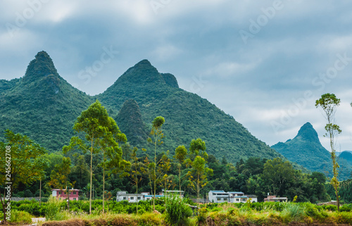 The mountains and rural scenery 