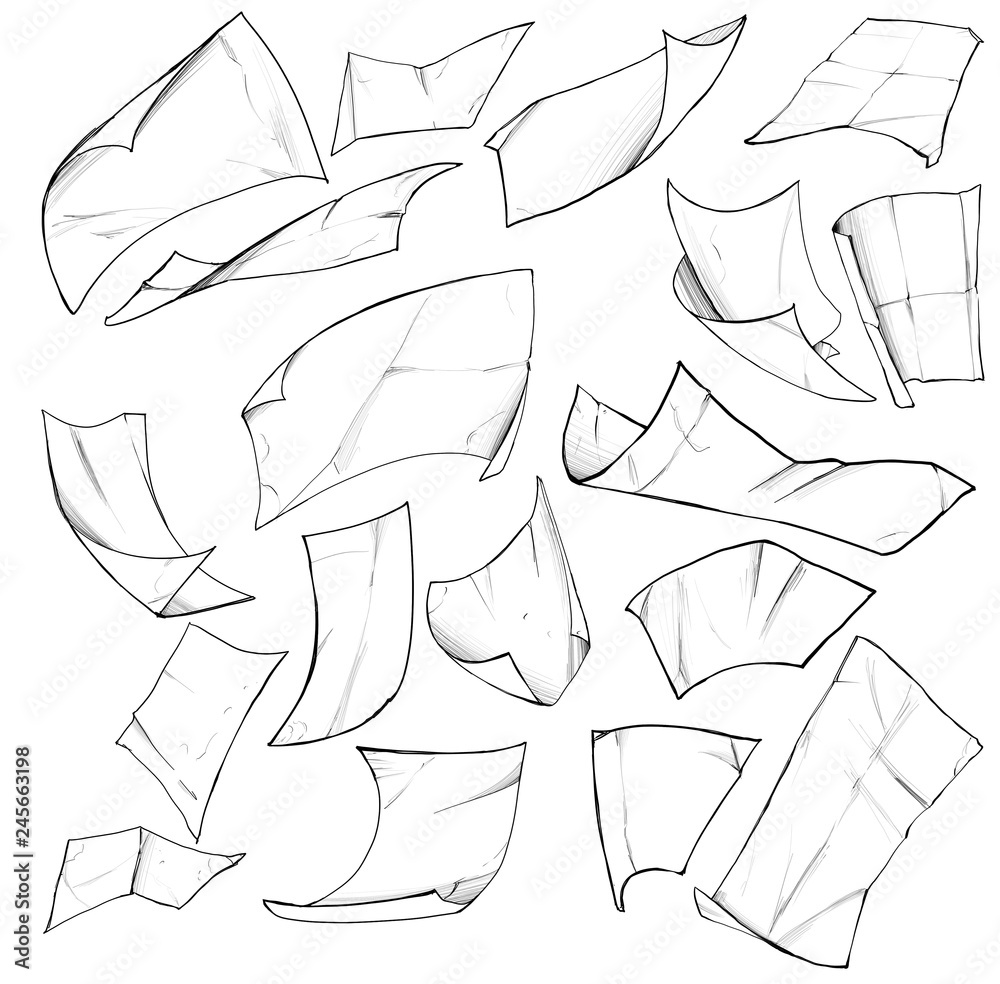 The group of sheets of paper The group of sheets of paper