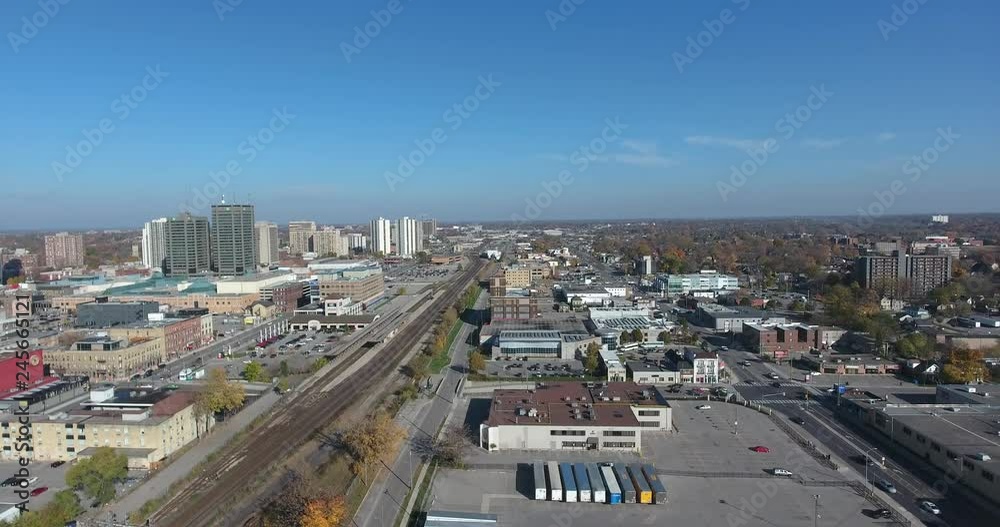 Truck Shipping Depot Station Flyover Aerial Truck Shipping Depot Station Flyover Aerial