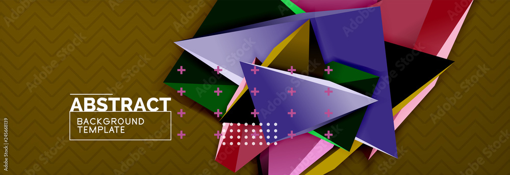 3d triangular vector minimal abstract background design 3d triangular vector minimal abstract background design