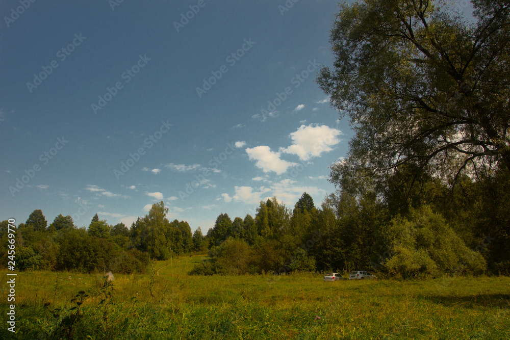 Beautiful scenic views on hot summer days. Beautiful scenic views on hot summer days.