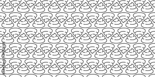 Poo Seamless pattern vector Cartoon scarf isolated tile background repeat wallpaper doodle illustration