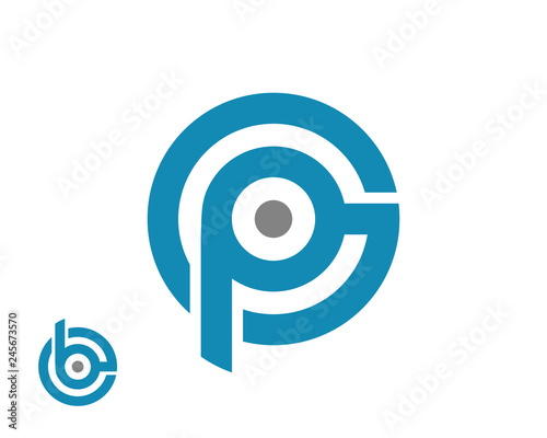 gp pg be eb logo template