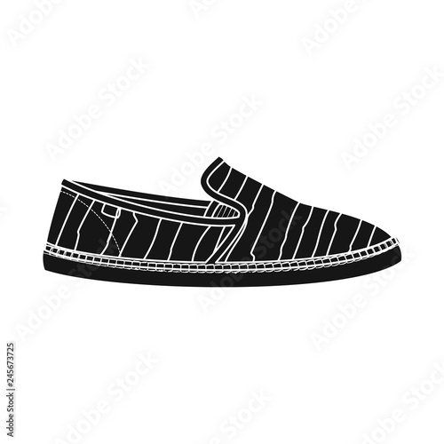 Vector illustration of shoe and footwear icon. Set of shoe and foot stock vector illustration.