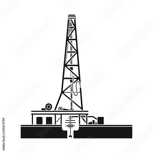 Vector design of oil and gas icon. Set of oil and petrol stock vector illustration.
