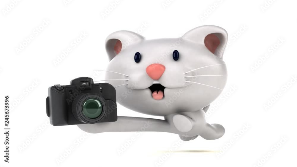 Fun cat running - 3D Animation Fun cat running - 3D Animation