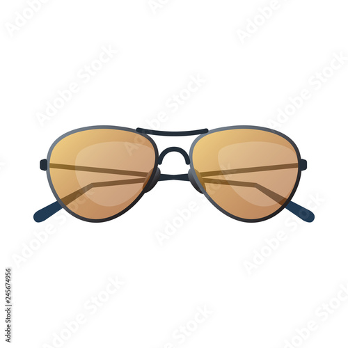 Isolated object of glasses and sunglasses symbol. Set of glasses and accessory stock symbol for web.