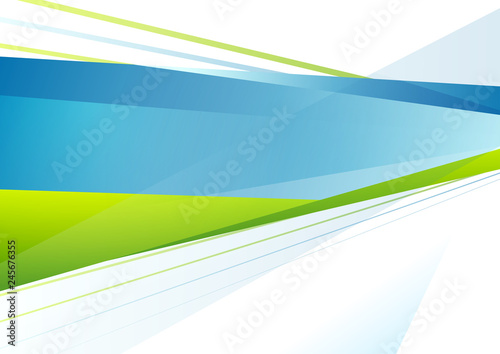 Abstract blue and green tech stripes background