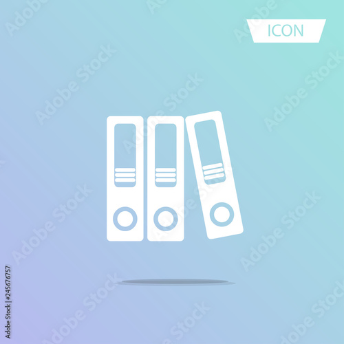 Folder vector icon, folder symbols, file document vector isolated on white background.