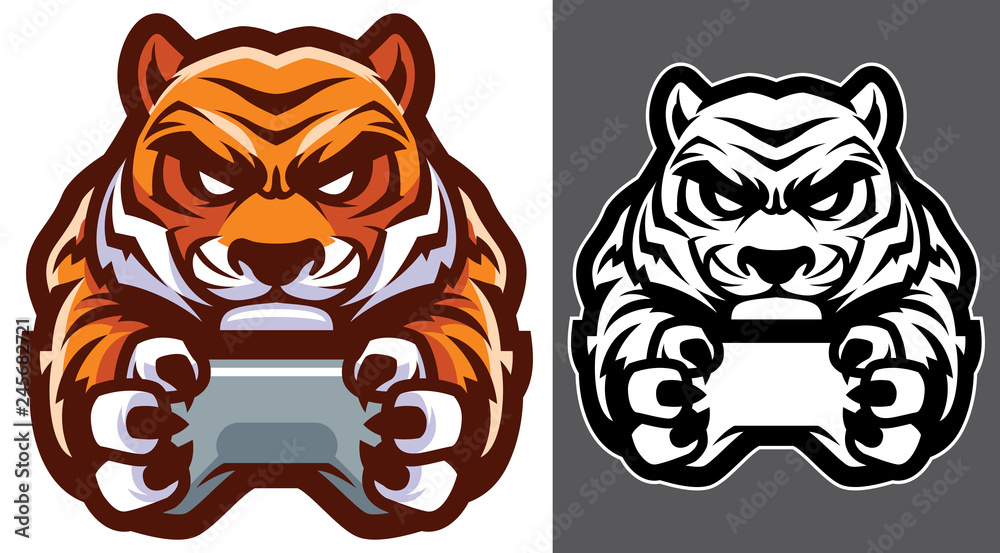 Tiger Gamer Mascot