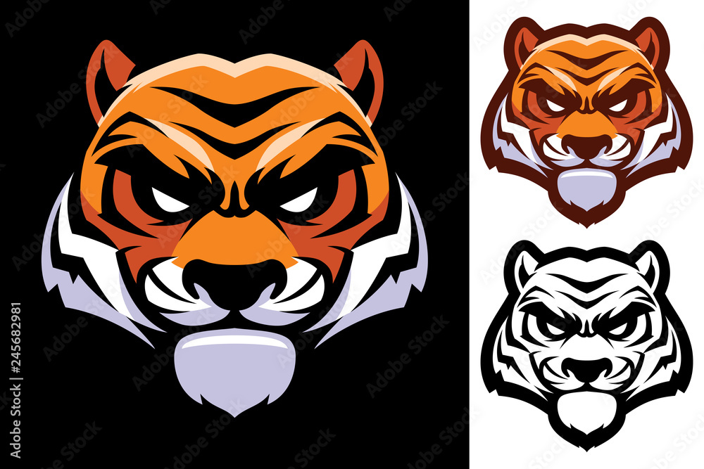 Fototapeta premium Tiger Head Mascot