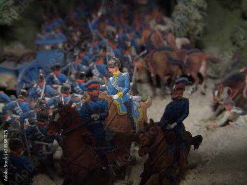 Принти на полотні diorama franco-allemande 1870