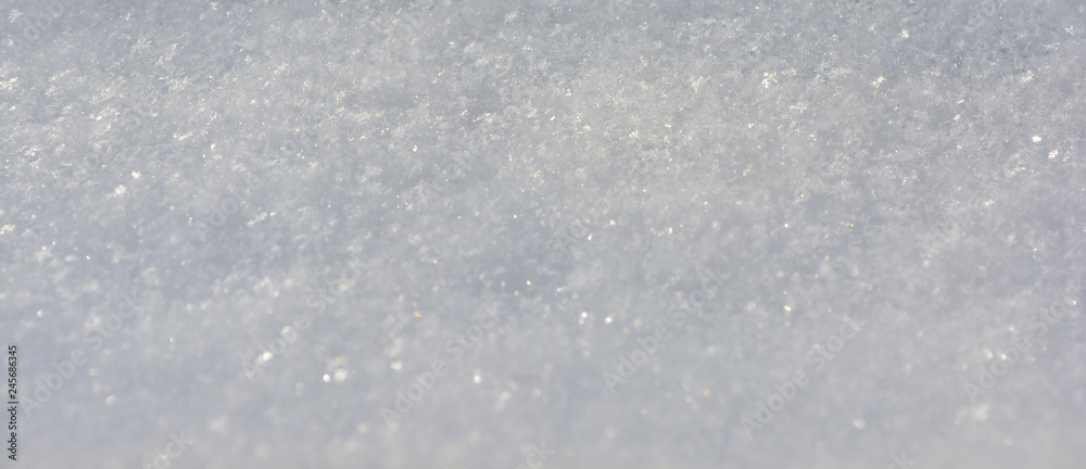 The texture of snow