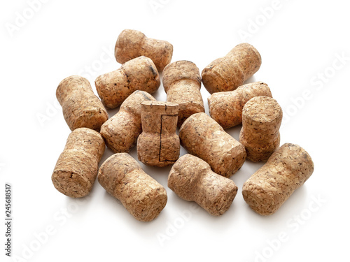 Pile of used wine corks
